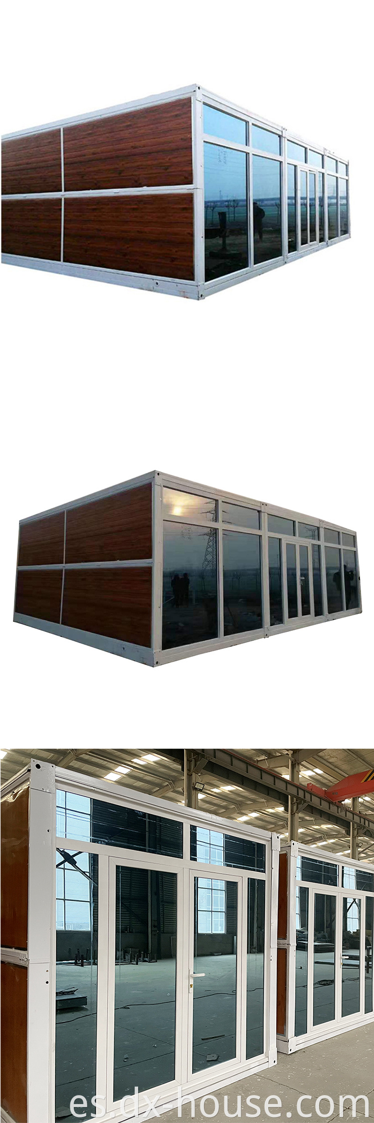 Casas de contenedores plegables prefabricados de fábrica CARACET CARACE Tiny de 20 pies 40 pies Prefabricados Apodilables Modulares Modulares Vivías Casas